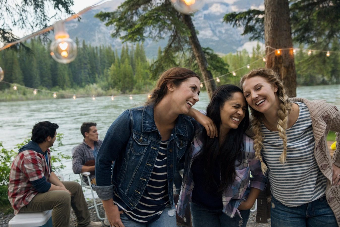 3 Girls Enjoying Summer Outdoors